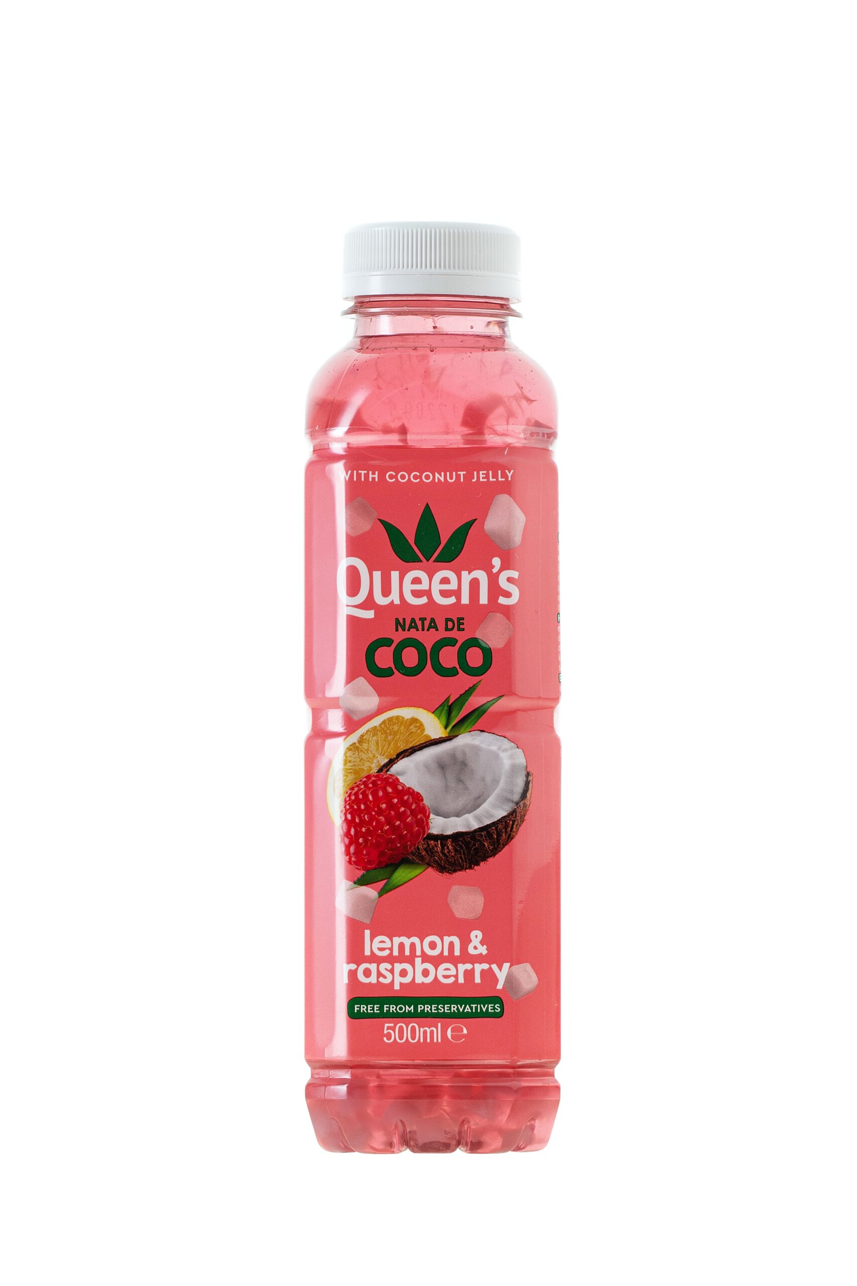 Queen´s nata de COCO Lemon & Raspberry 500ml