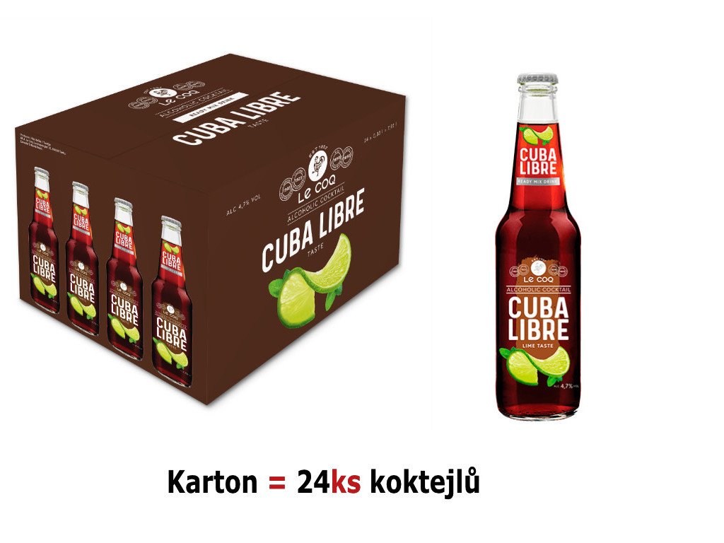 Le Coq Cuba Libre 24×0,33 l | Karton koktejlů