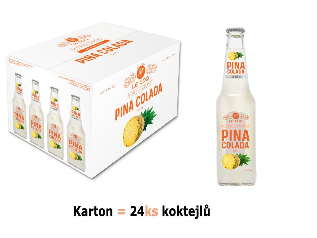 Le Coq Piña Colada 24×0,33 l | Výhodné balení tropických drinků