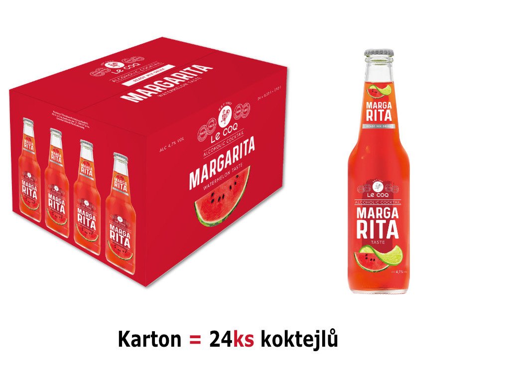 Le Coq Margarita 24×0,33 l | Melounová margarita bez míchání
