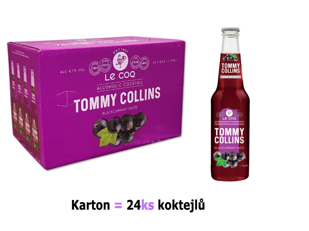Le Coq Tommy Collins 24×0,33 l | Osvěžující koktejl s černým rybízem