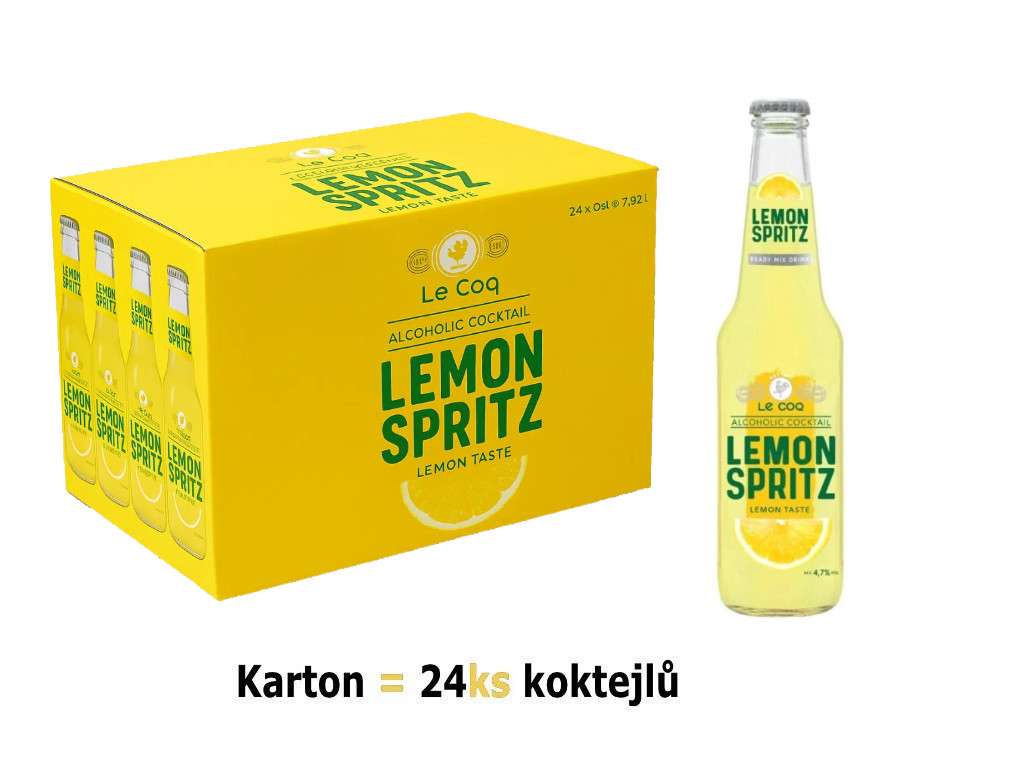 Le Coq Lemon Spritz 24×0,33 l | Osvěžující koktejl s citronovou příchutí