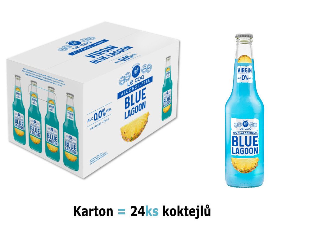 Le Coq Virgin Blue Lagoon 24×0,33 l | Nealko ready drink pro každou akci