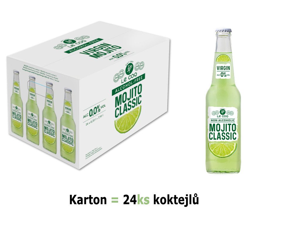 Le Coq Virgin Mojito Classic 24×0,33 l | Nealko koktejl pro každou akci