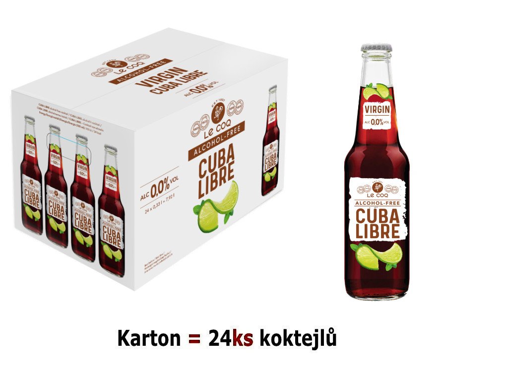 Le Coq Virgin Cuba Libre 24×0,33 l | Nealko koktejl pro každou akci