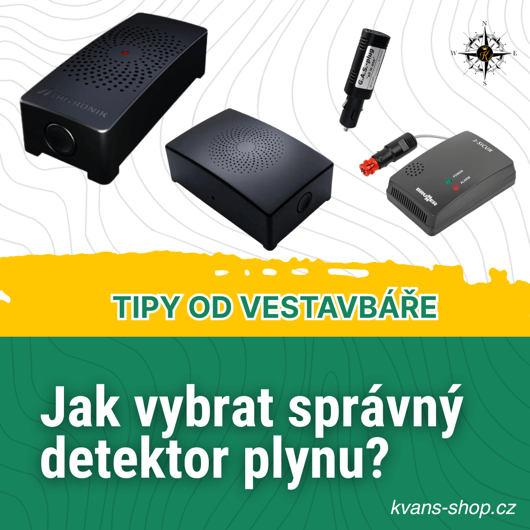 Jak vybrat správný detektor plynu do karavanu nebo obytné dodávky?