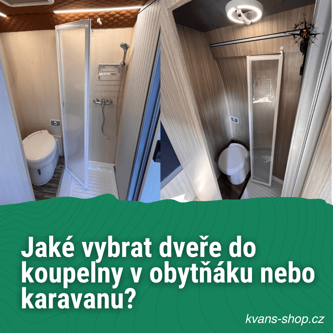 Jaké vybrat dveře do koupelny v obytňáku nebo karavanu?