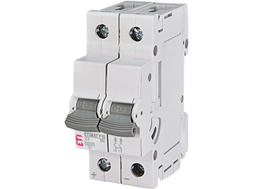 DC jistič 3A 2-pólový