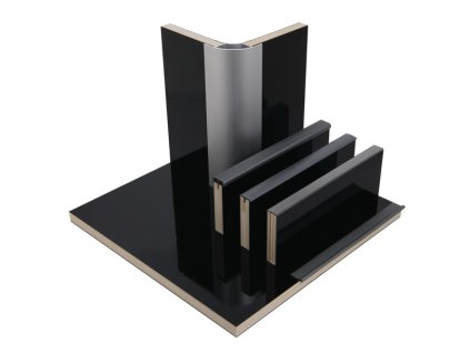 HPL Nábytková deska černá vysoký lesk