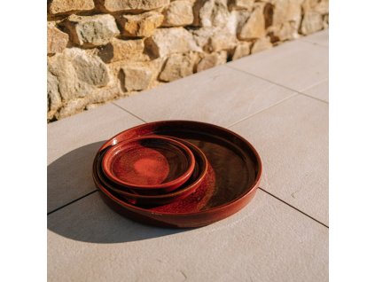 Saucer Photo Tropical Red