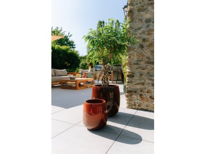 Keramicky kvetinac socrate oranzovy mrazuvzdorny5