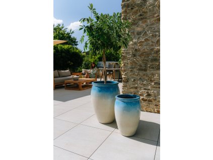 keramicky kvetinac bacchus modro bily XXL2