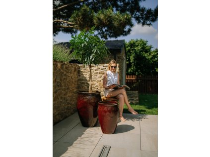 Keramicky kvetinac poseidon1 cihlove cervena1