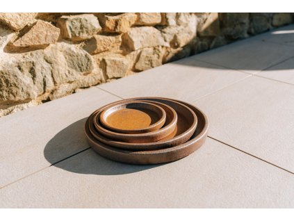 podmiska kvetinac imitace rzi