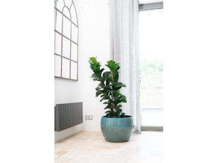 Keramicky kvetinac romulus ocelove modra6