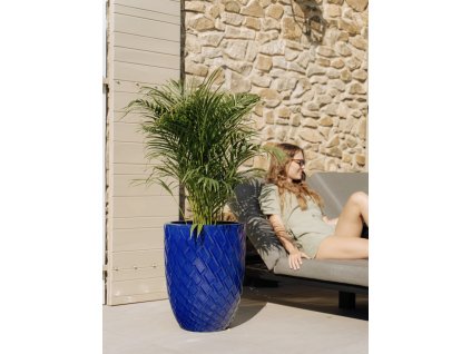 Zeus Keramický kvetináč 41 x 50 cm \ Modrá