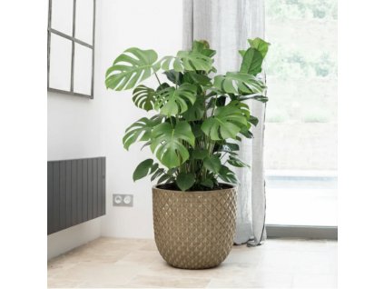 Mars Keramický kvetináč 30x30 cm Bronz