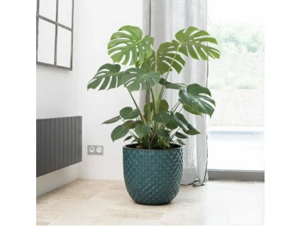 Mars Keramický kvetináč 30x30 cm Modro zelená