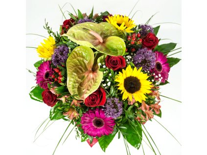 Kráľovská kytica plná farieb