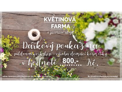 poukazka vyroba domaci kosmetiky
