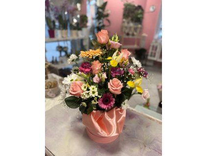 Velký růžový box