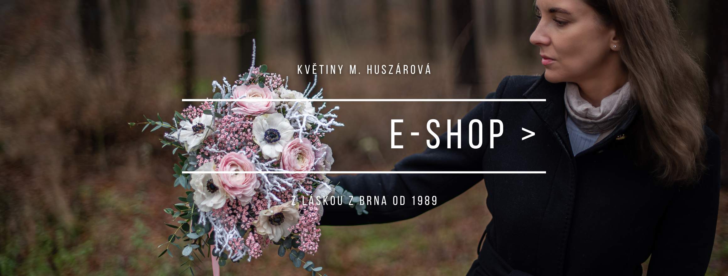 winter flowers with delivery in Brno