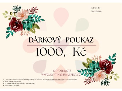 Dárkový poukaz 1000