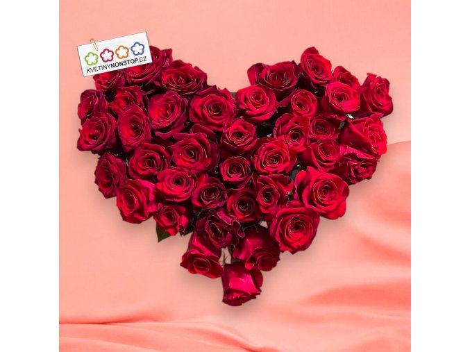 vyr 224 Srdce cervene 40 ruzi