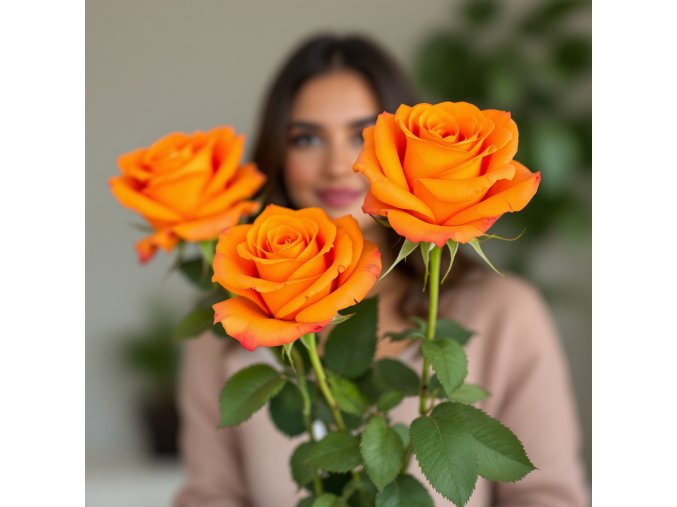 3x oranžová