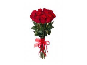 bouquet of 11 red roses 50 60 cm