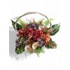 Podzimní pohřební koš s chryzantémami a orchidejemi