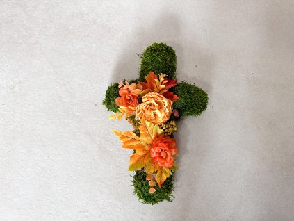 Podzimní kříž - Oranžový květ