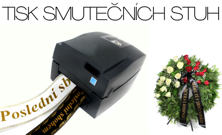 Smuteční stuha tisk