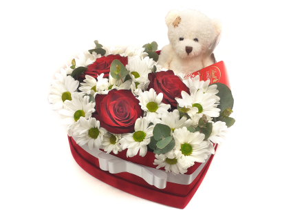 Flowerbox s medvídkem
