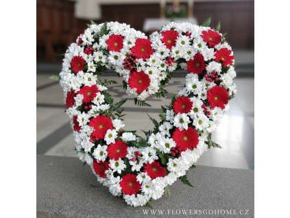 Smuteční dekorace srdce