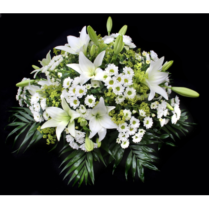 Smuteční dekorace lilie / santini