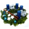 Adventní věnec modrý (Průměr věnce Ø 25 cm)