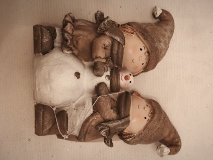 Děti se sněhulákem