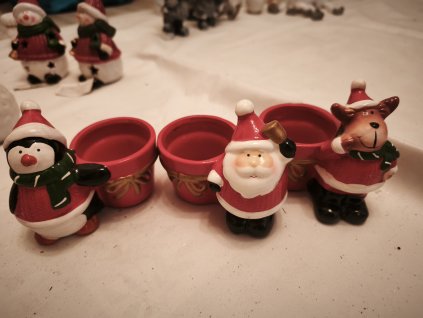 Sada 3 vánočních květináčů