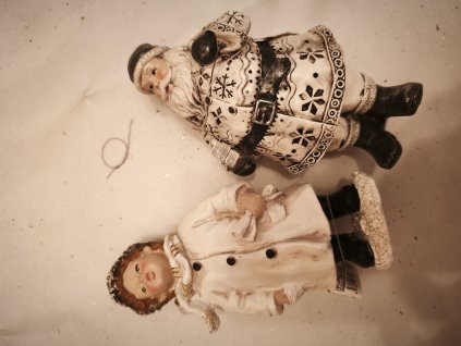 Set 2 ks Santa a panák v kabátu