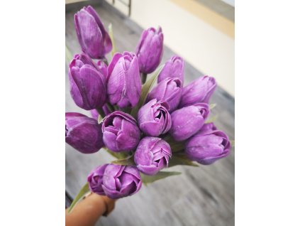 Umělý tulipán fialový