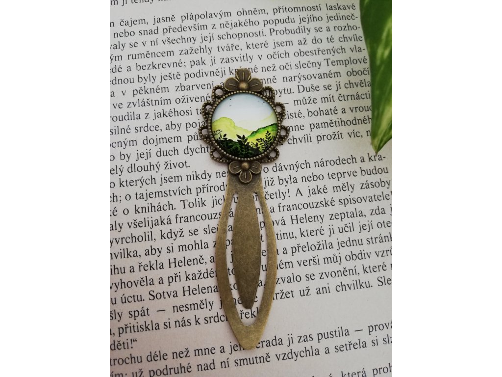 10524 zalozka do knihy zelena krajina