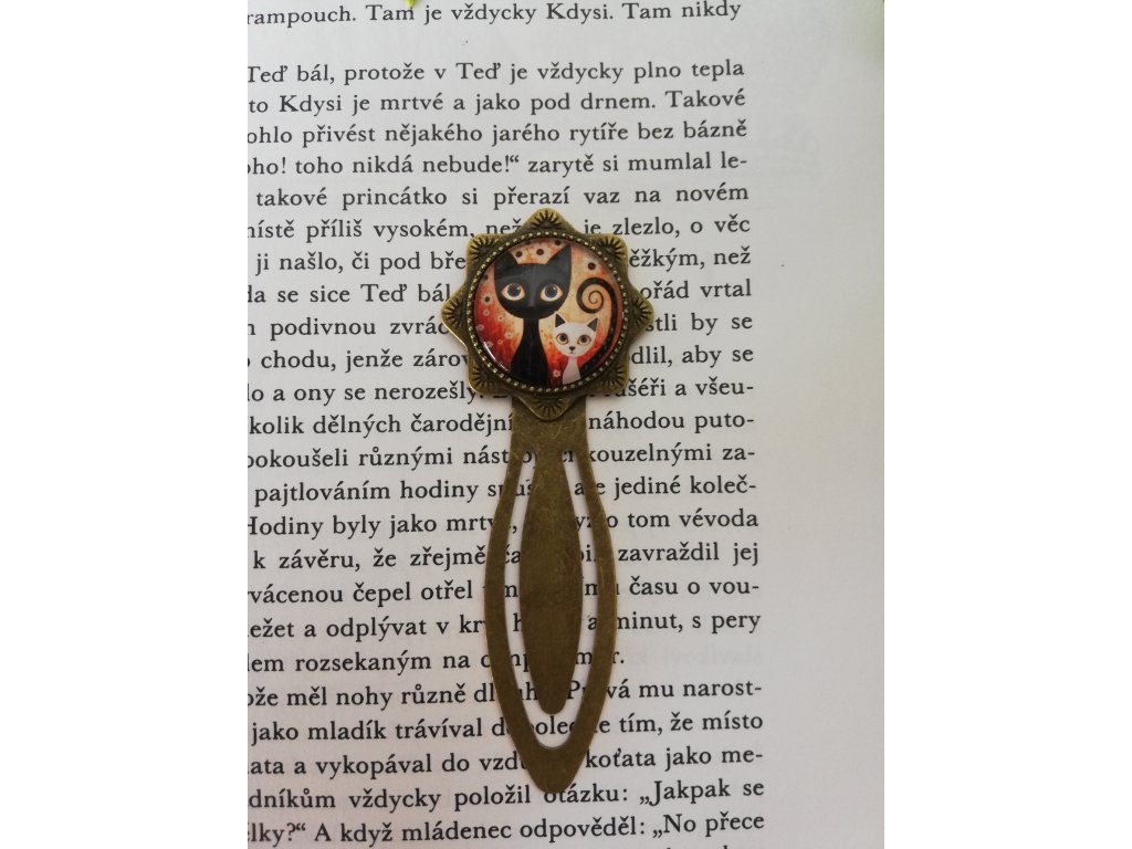 11751 zalozka do knihy cerna a bila kocka