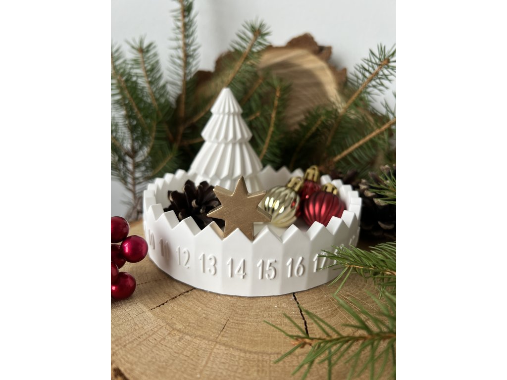 Adventní kalendář se zlatou hvězdičkou