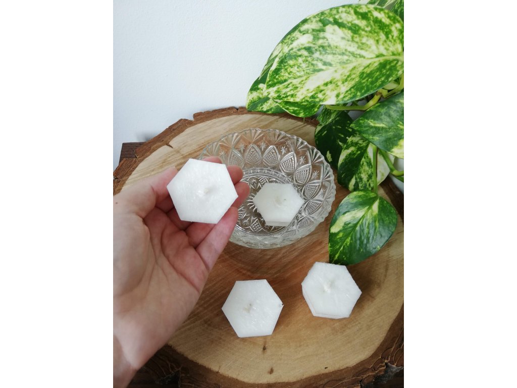 Hexagon plovoucí svíčka (BARVA SVÍČKY BÍLÁ)