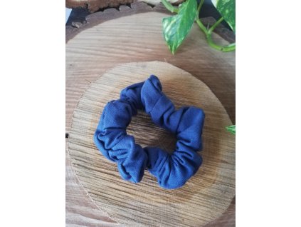 Gumička do vlasů scrunchies OCELOVÁ