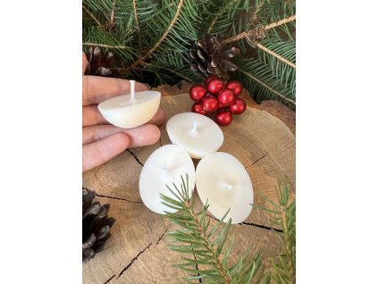 Plovoucí svíčky alá OŘÍŠEK BÍLÝ