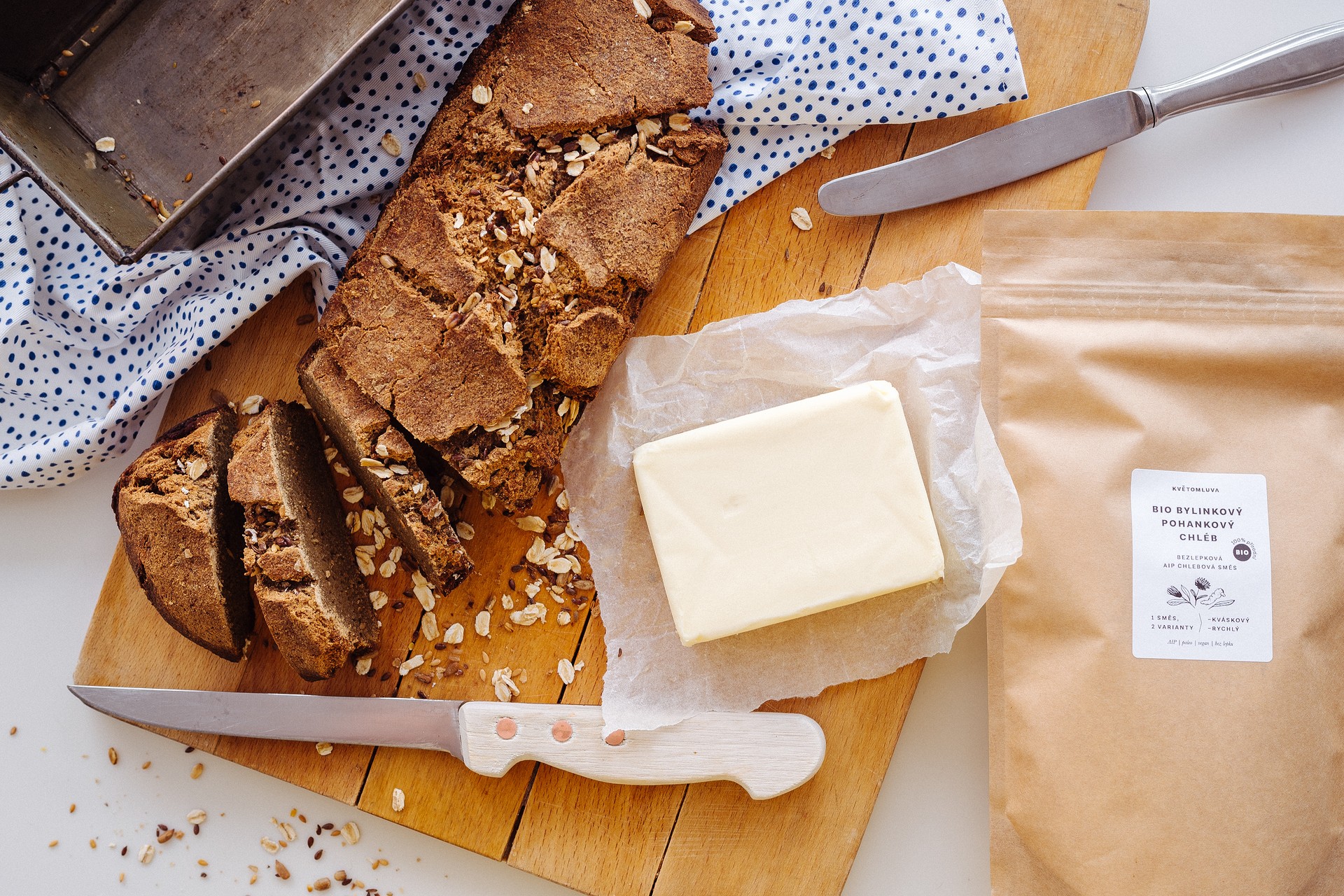 Čerstvá novinka! Bylinkovo pohankový chléb