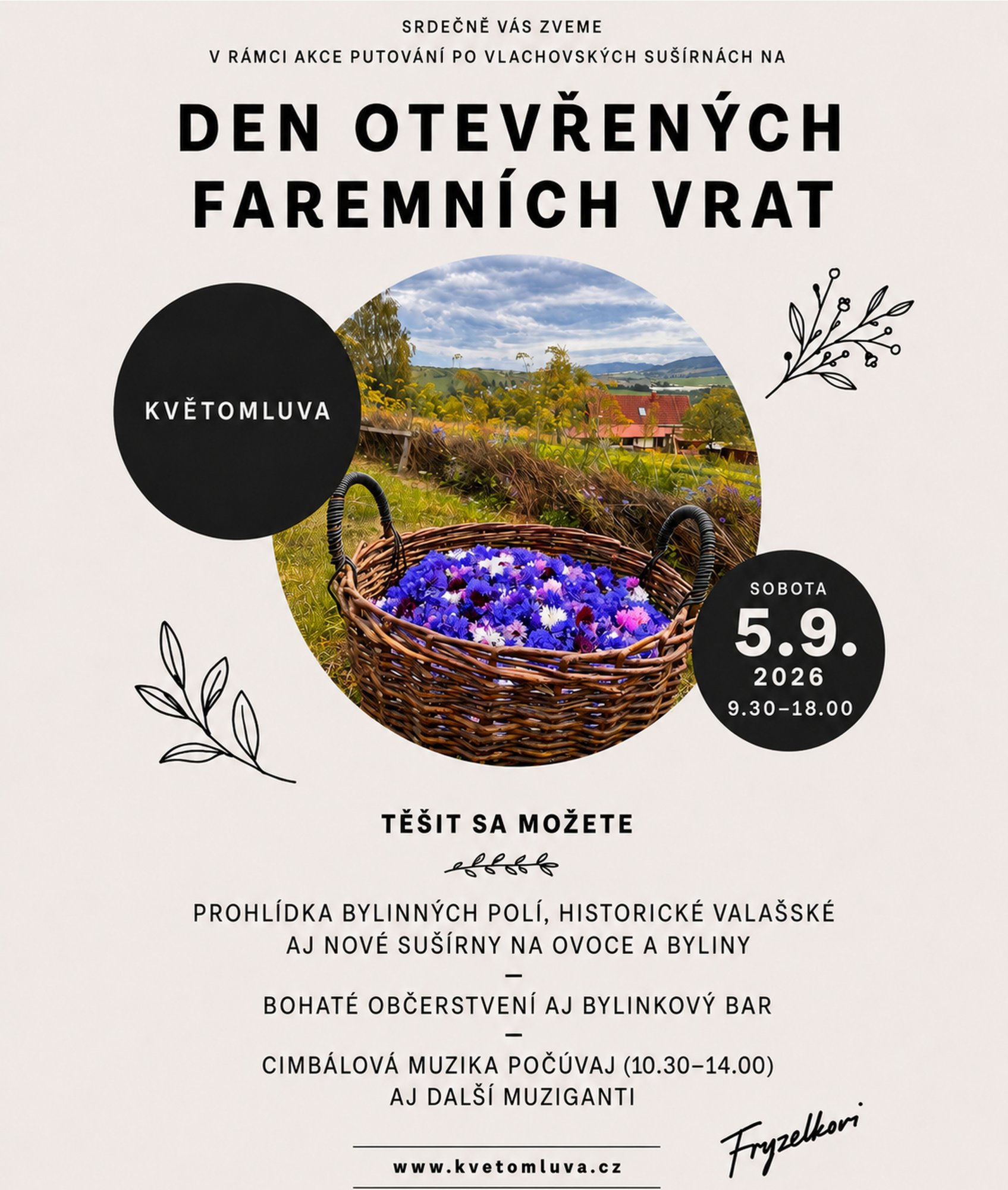 Den otevřených faremních vrat v Květomluvě