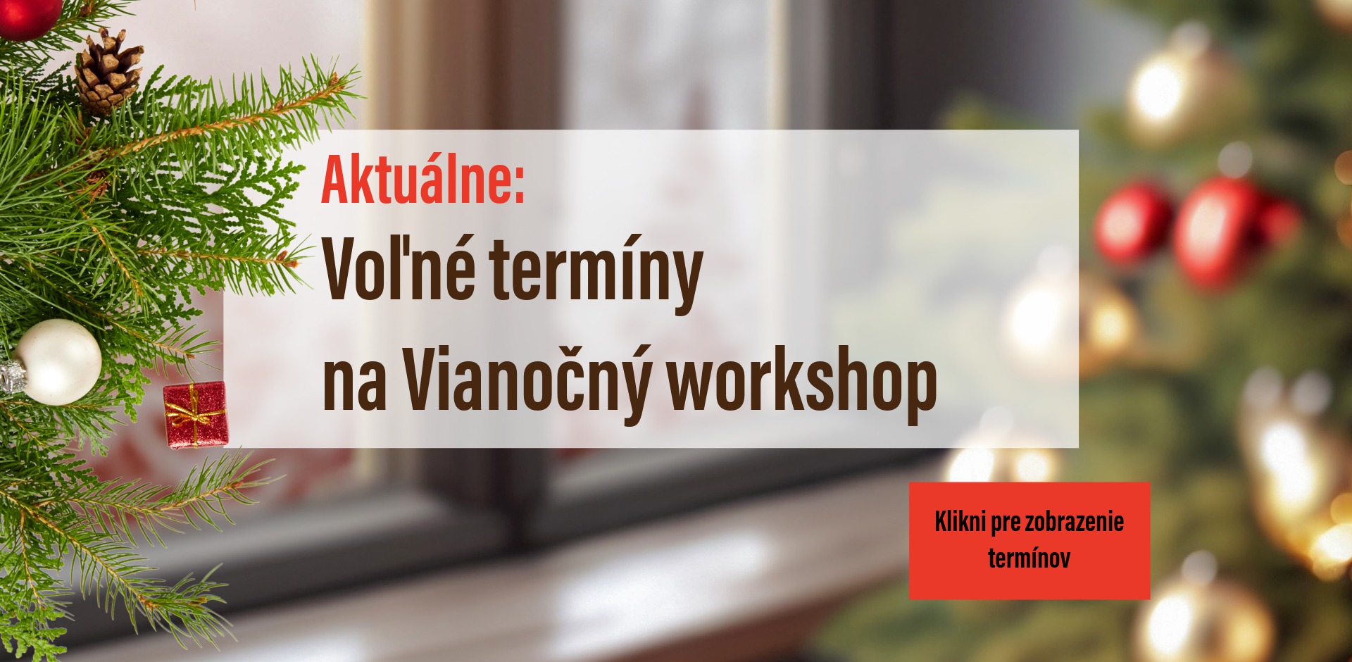 Vianočný kvetinový workshop